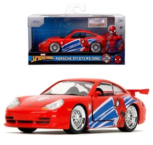 Jada MARVEL Spider-Man Porsche 911 GT3 RS (996) 1:32 Diecast Car - Picture 1 of 3