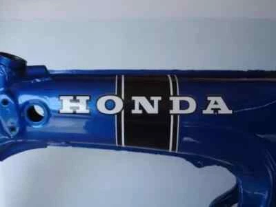 Juego de calcomanías cuadro principal honda ct70 ko 2 piezas rayas negras 2, 69-71 sin segundos Foto 1 de 2