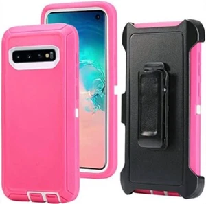 For Samsung Galaxy S10e Heavy Duty Defender Case Shockproof Cover Belt Clip - Picture 1 of 11