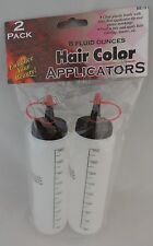 2 Hair Color Applicator Bottles 8 Oz Fluid Mix Coloring Cosmetic Salon Condiment