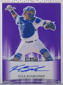 2015 LEAF METAL DRAFT KYLE SCHWARBER PURPLE #/25 CHICAGO CUBS - Picture 1 of 2