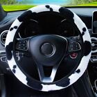 Cow Pattern Steering Wheel Cover Soft and Stylish Fits Most 37 38CM Wheels