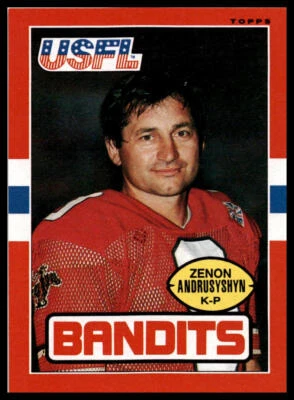 1985 Topps USFL #123 Zenon Andrusyshyn - Image 1 of 2