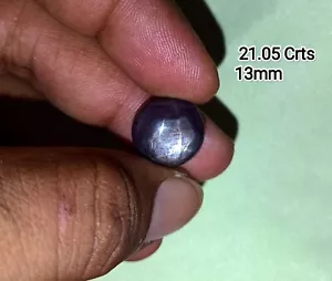 21.05 Cts Natural Star Ruby Top Quality 13mm Oval Cabochon Loose Gemstone - Picture 1 of 2