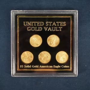 2015 1/10 ozt x 5 American Gold Eagles - Free Shipping USA - Picture 1 of 3