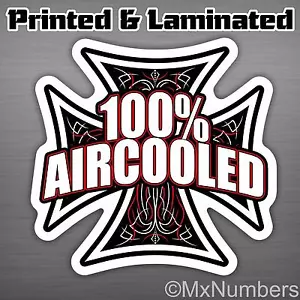 Aircooled Decal Sticker Love Bug Bus Iron Cross Air Cooled JDM Euro Drift VW - Bild 1 von 1