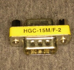 Adapter Kupplung Gender Changer HGC-15M/F-2 15pol Stecker / Dose VGA - Bild 1 von 3