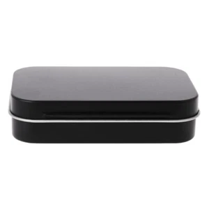 Storage Box Small Jewelry Candy Coin for Key Tin Black Gifts Seal - Picture 1 of 8