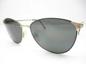 New Vintage Gray Sunglass Frame Marchon CEO 101 Black GEP Retro Mod Fashion 54 - Picture 1 of 7