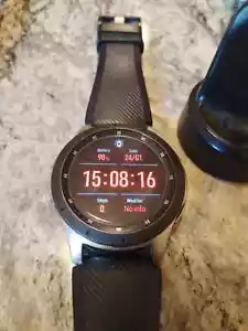 Samsung Galaxy SM-R800 Watch Bluetooth 46mm Black/Silver - Picture 1 of 5