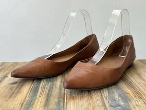 Frye Sienna braune Leder-Ballerinas Damengröße 8 M - Bild 1 von 9