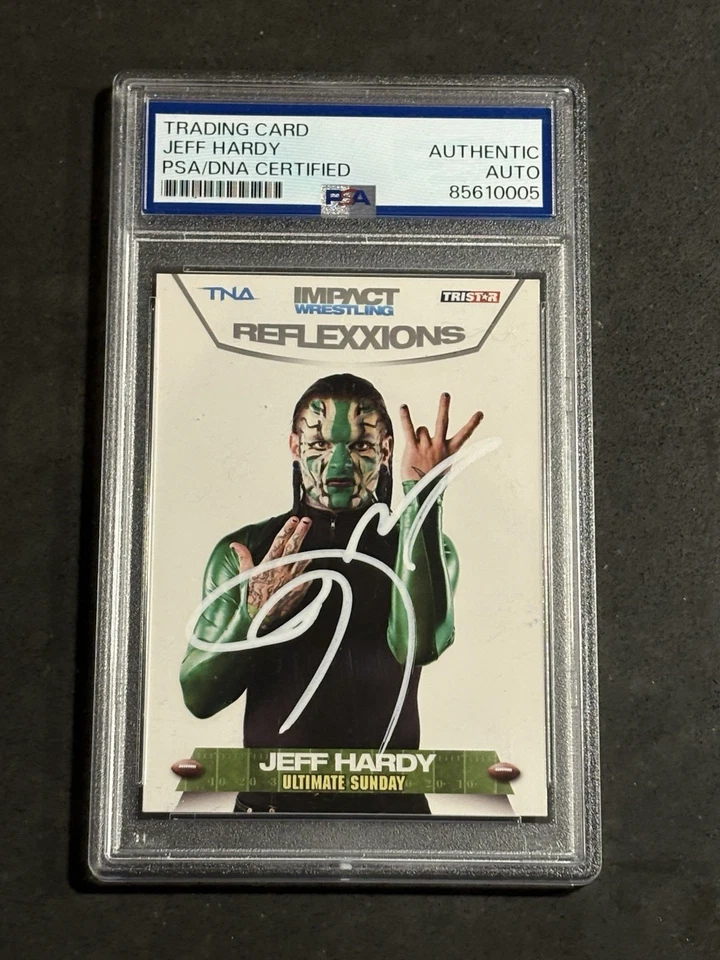JEFF HARDY 2012 TRISTAR TNA IMPACT SIGNED AUTOGRAPHED CARD PSA/DNA CERTIFIED - Image 1 of 2