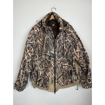 Cabela's Northern Flight Jacket Hooded Camo Coat Thinsulate Platinum Men’s 2XL - Image 1 of 4