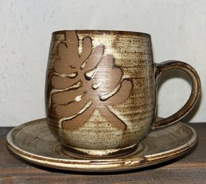 BRIGLIN POTTERY LONDON TASSE UND UNTERTASSE RETRO - Bild 1 von 4