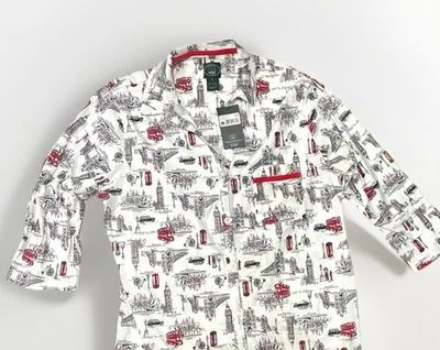 Camiseta de noche Laura Ashley nueva con etiquetas grande jersey cuello blanco nieve Londres Navidad Foto 1 de 4