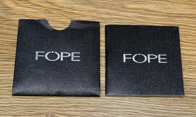 Folleto negro genuino OEM Fope Jewellery garantía abierto en blanco sin llenar Foto 1 de 4