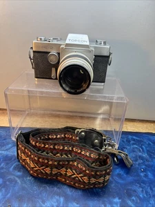 Cámara fotográfica SLR de 35 mm de colección TOPCON RE-2 AUTO-TOPCOR 58 mm f1,8 lente probada - Imagen 1 de 15