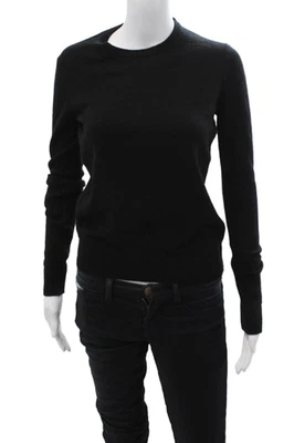 Suéter Pullover Theory Mujer Negro 100% Cachemira Cuello Redondo Talla PP Foto 1 de 4