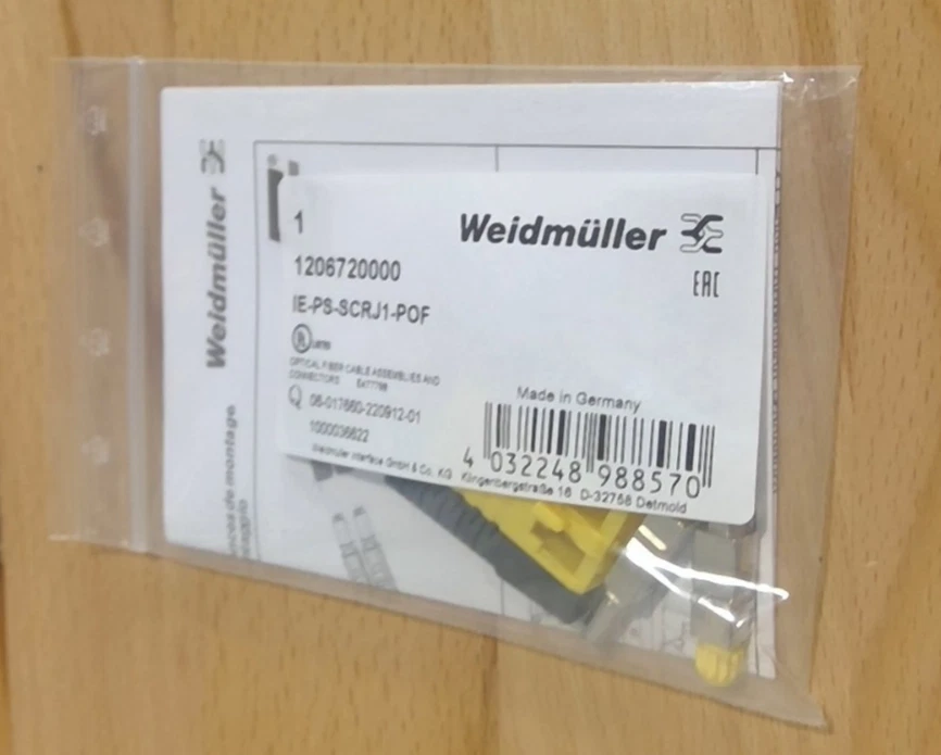 Conectores de fibra óptica Weidmueller IE-PS-SCRJ1-POF 12067 1206720000 (Nuevo) Foto 1 de 1