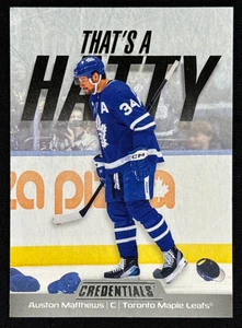 2024-25 UD Credentials Auston Matthews That's A Hatty #TH-AM Toronto Maple Leafs - Imagen 1 de 2