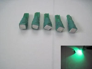 15x T5 74 2721 5050 3 Chips SMD GREEN LED DASHBOARD Lights - Picture 1 of 4