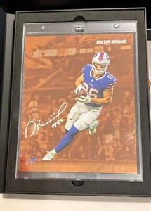 2024 FANATICS EMANATE Dalton Kincaid 8"x10" Auto (ORANGE #3/25) BUFFALO BILLS 🦬 - Picture 1 of 5