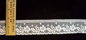 Vintage/Antique White, Cotton Lace 10 Yards - Picture 1 of 1