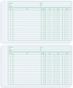 200 Pcs Ledger Sheets 5" X 8.5" Extra Sheets Ledger Paper Ledger Books for Bookk - Picture 1 of 12