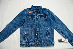 Members Only Nickelodeon Rugrats Hey Arnold Katze Hund Jeansjacke Größe Small Neu mit Etikett - Bild 1 von 6