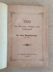 Antike Noten Trio L. Van Beethoven Op. 1 Nr. 1 Aufl. A. Payne's - Bild 1 von 5
