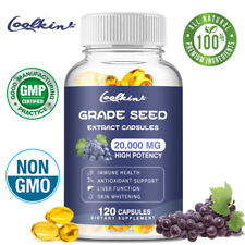 Grape Seeds Extract Capsules 20,000mg - 95% Polyphenols, Antioxidant Support
