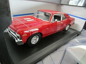 CHEVROLET Nova Coupe SS 1970 rosso rosso V8 Muscle Car US Maisto 1:18 - Foto 1 di 5