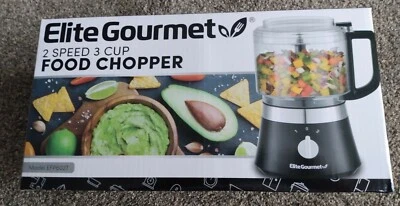 Elite Gourmet 2 Speed 3 Cup FOOD CHOPPER EFP6027 - Image 1 of 4