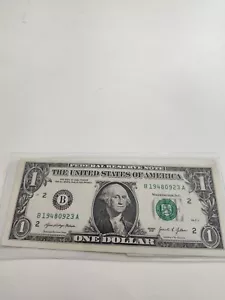 CRISPY $1 BIRTHDAY/ANNIVERSARY NOTE SEPTEMBER 23 1948 - Picture 1 of 3