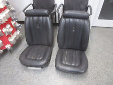 1974-1978 FORD MUSTANG 11 BUCKET SEAT PAIR BLACK NO TRACK