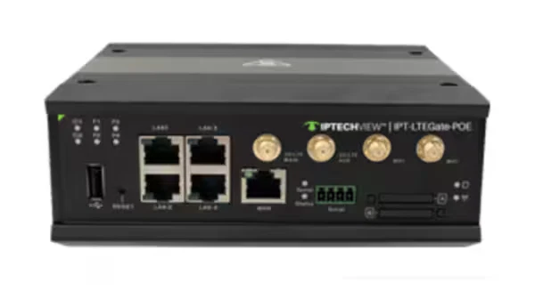 Industrial LTE Cellular Wifi Router with 4 PoE+ Gigabit ports - Image 1 of 1