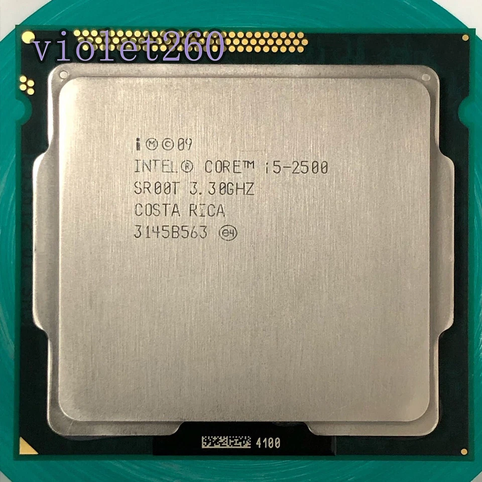 2nd Gen Intel Core i5-2500 LGA 1155 CPU Processor SR00T 3.30GHZ Quad Core - Image 1 of 1