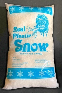 Department 56  REAL PLASTIC SNOW   7 Oz Bag   Unopened   #56.49981   1994 - Picture 1 of 2