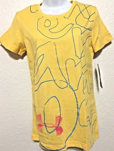 NWT WOMEN UNDER ARMOUR 1234376 721 HG SCRIBBLE WORKOUT CREW SEMI FITTED TEE TOP  - Picture 1 of 4