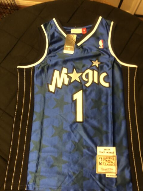 M & N NBA HARDWOOD CLASSIC TRACY MCGRADY #1 BLACK JERSEY — Hats N Stuff