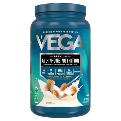 Vega Orgánico Todo en Uno Suplemento de Proteína Vegana Polvo Comida Batido de Reemplazo Foto 1 de 4