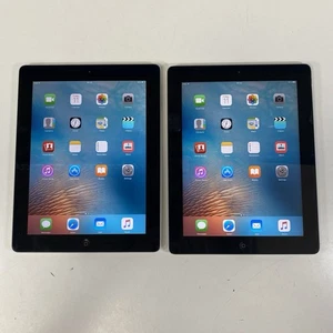 JobLot 2x Apple iPad 2 16GB/32GB Black Wi-Fi Only IOS 9.3.5 Tablet - Grade CM/F - Picture 1 of 16