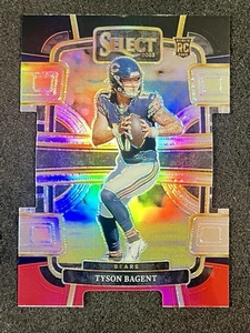 2023 Select Red & Black Prizm Die Cut Rookie Card Tyson Bagent Chicago Bears - Picture 1 of 2