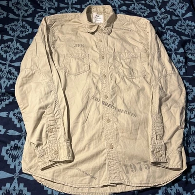 BEAMS vintage 40’s military style L/S Work Shirt m political jfk nixson - Image 1 of 4