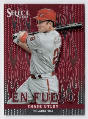 2013 Panini Select En Fuego Chase Utley #EF28 PHILADELPHIA PHILLIES - Imagem 1 de 2