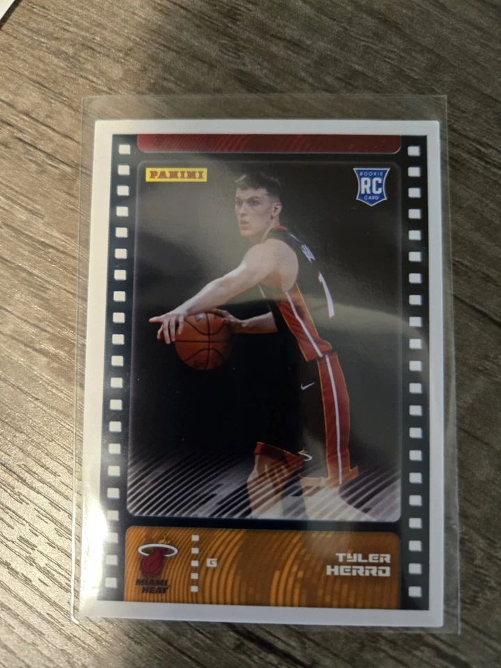 2019 - 20 Panini NBA Sticker Card Collection #91 Tyler Herro Rookie RC Heat - Image 1 of 1