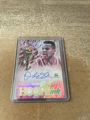 Tinta Dale Ellis Auto Hoops #HI-DEL 2020-21 Panini NBA Hoops Seattle Supersonics Foto 1 de 2