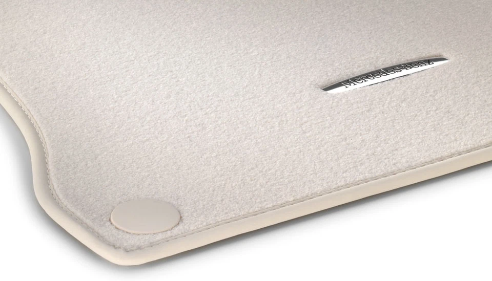 Mercedes Benz Original Velour Floor Mats V 222 S CLASS Long Rhd Beige New Boxed - Image 1 of 1