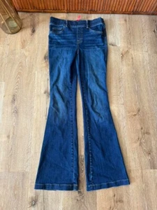 Spanx Dark Blue Bootcut Flare Jeans Size Small Petite - Picture 1 of 3