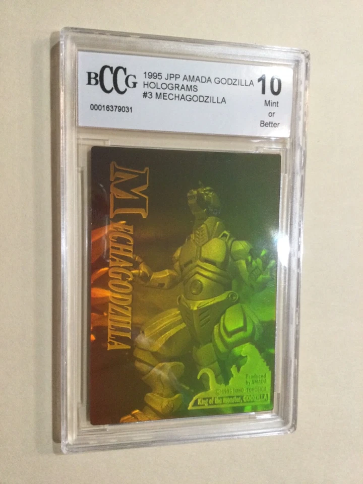 MECHAGODZILLA Hologram 1995 JPP Amada BCCG 10 Mint Or Better RARE - Image 1 of 2